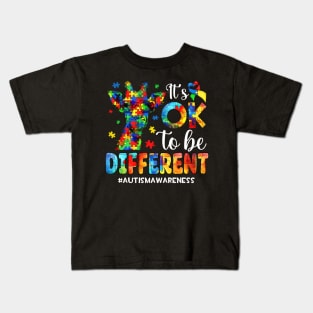 Cute Giraffe Its Ok To Be Different Kids T-Shirt